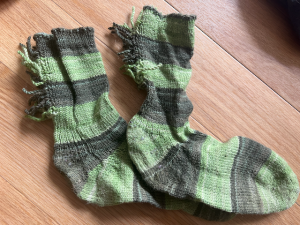 sweet tomato heel socks