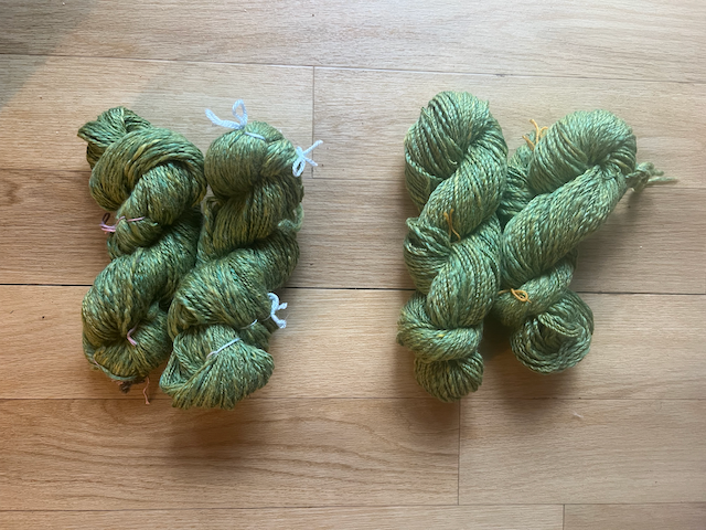 handspun merino/silk top